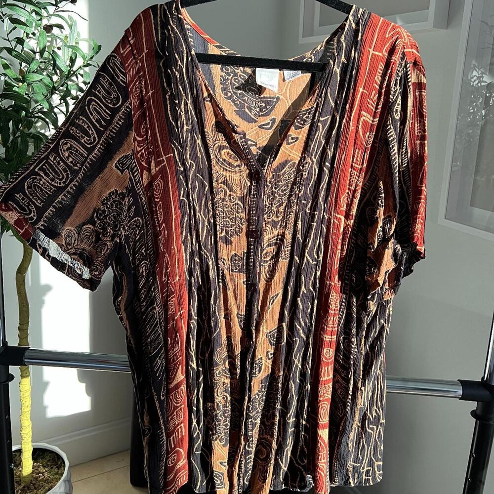 Vintage Front Button Blouse